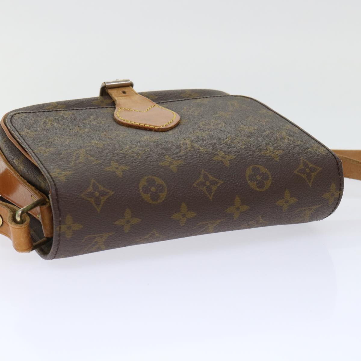 LOUIS VUITTON Monogram Cartouchiere MM Shoulder Bag Vintage M51253 Auth rd5824