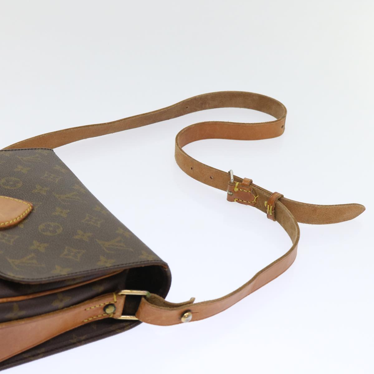 LOUIS VUITTON Monogram Cartouchiere MM Shoulder Bag Vintage M51253 Auth rd5824