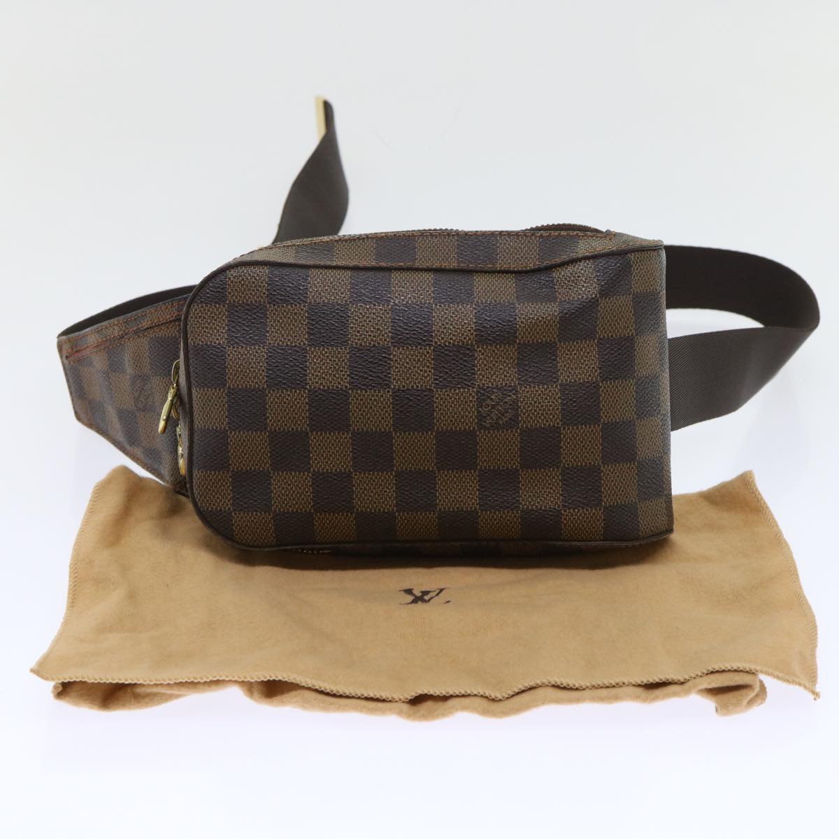 LOUIS VUITTON Damier Ebene Geronimos Shoulder Bag N51994 LV Auth rd5827