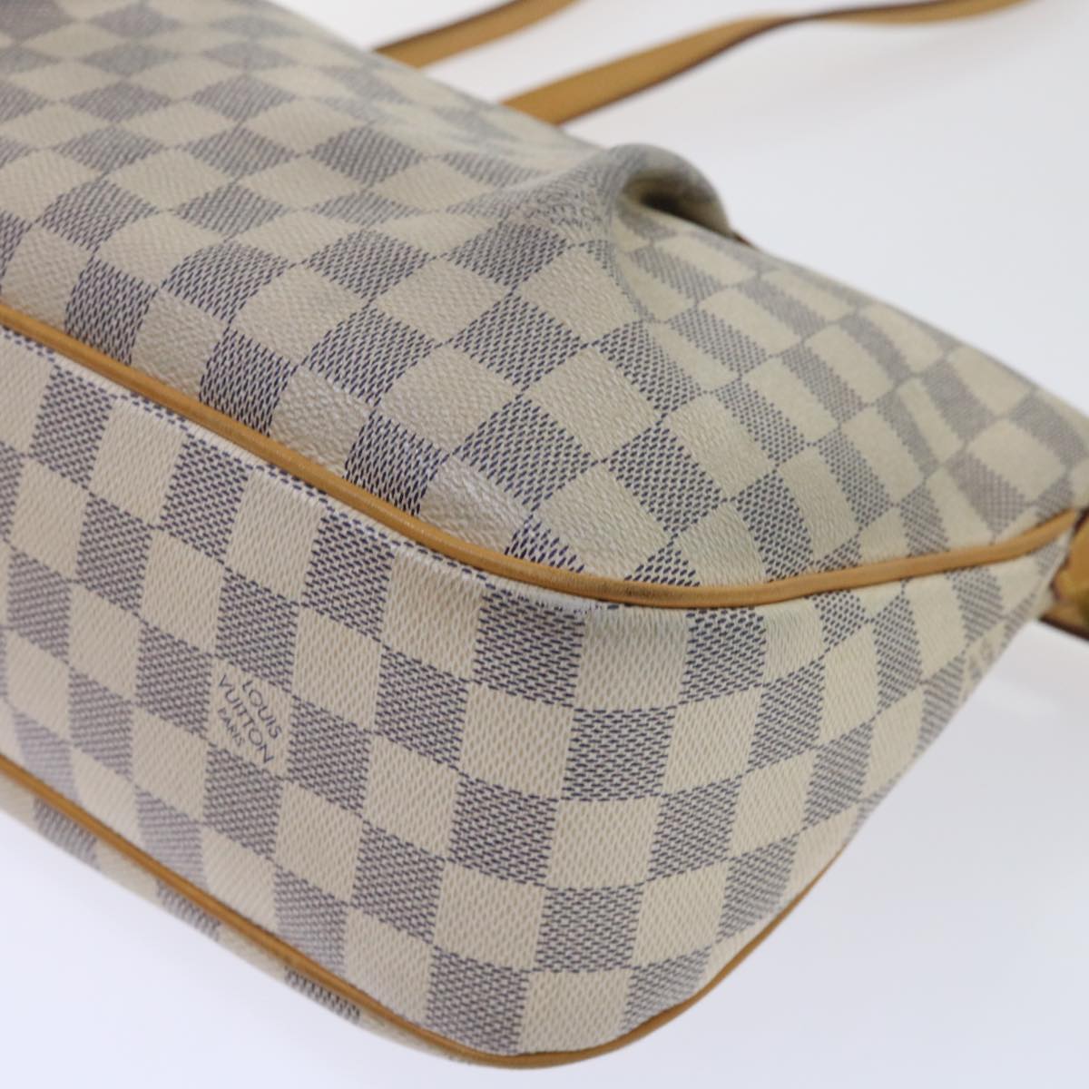 LOUIS VUITTON Damier Azur Siracusa PM Shoulder Bag N41113 LV Auth rd5830