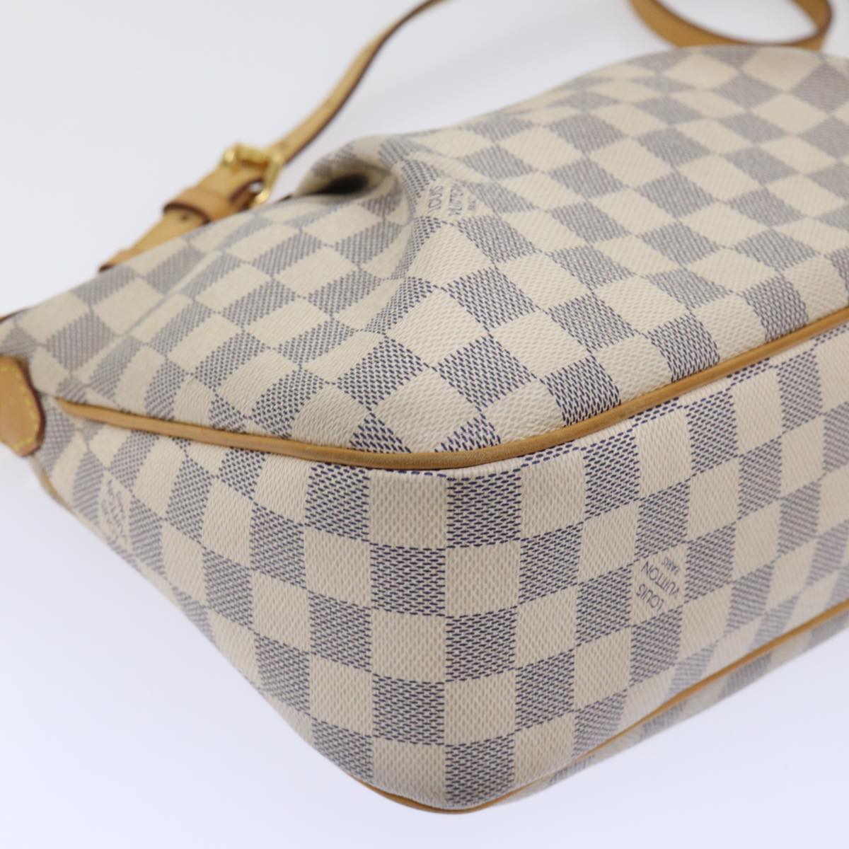 LOUIS VUITTON Damier Azur Siracusa PM Shoulder Bag N41113 LV Auth rd5830