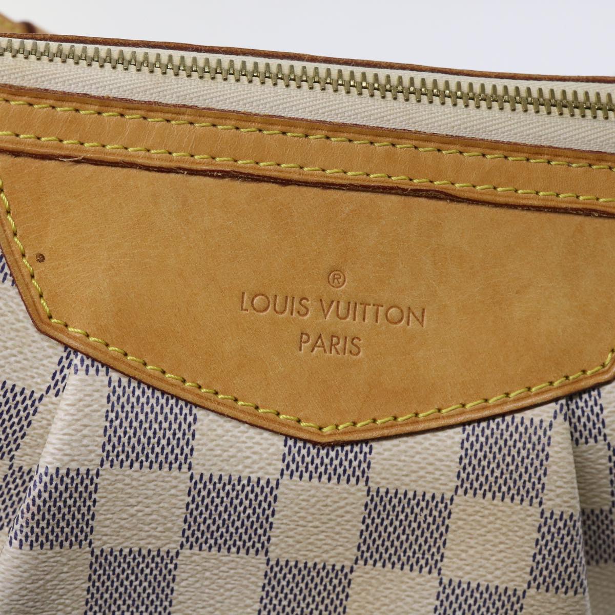 LOUIS VUITTON Damier Azur Siracusa PM Shoulder Bag N41113 LV Auth rd5830