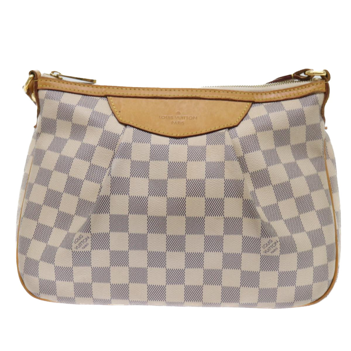 LOUIS VUITTON Damier Azur Siracusa PM Shoulder Bag N41113 LV Auth rd5830