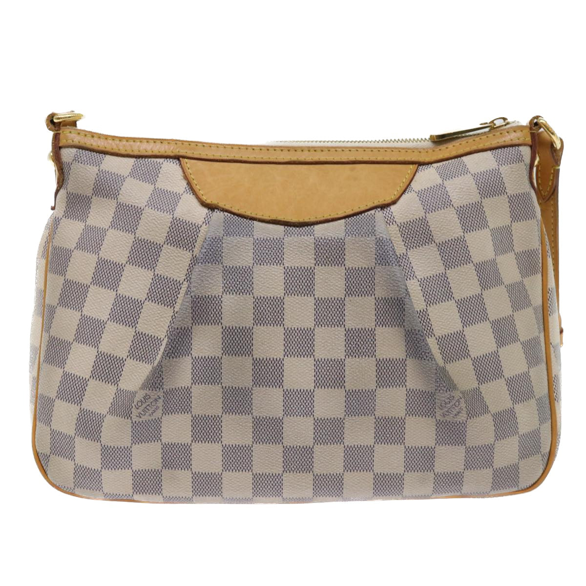 LOUIS VUITTON Damier Azur Siracusa PM Shoulder Bag N41113 LV Auth rd5830