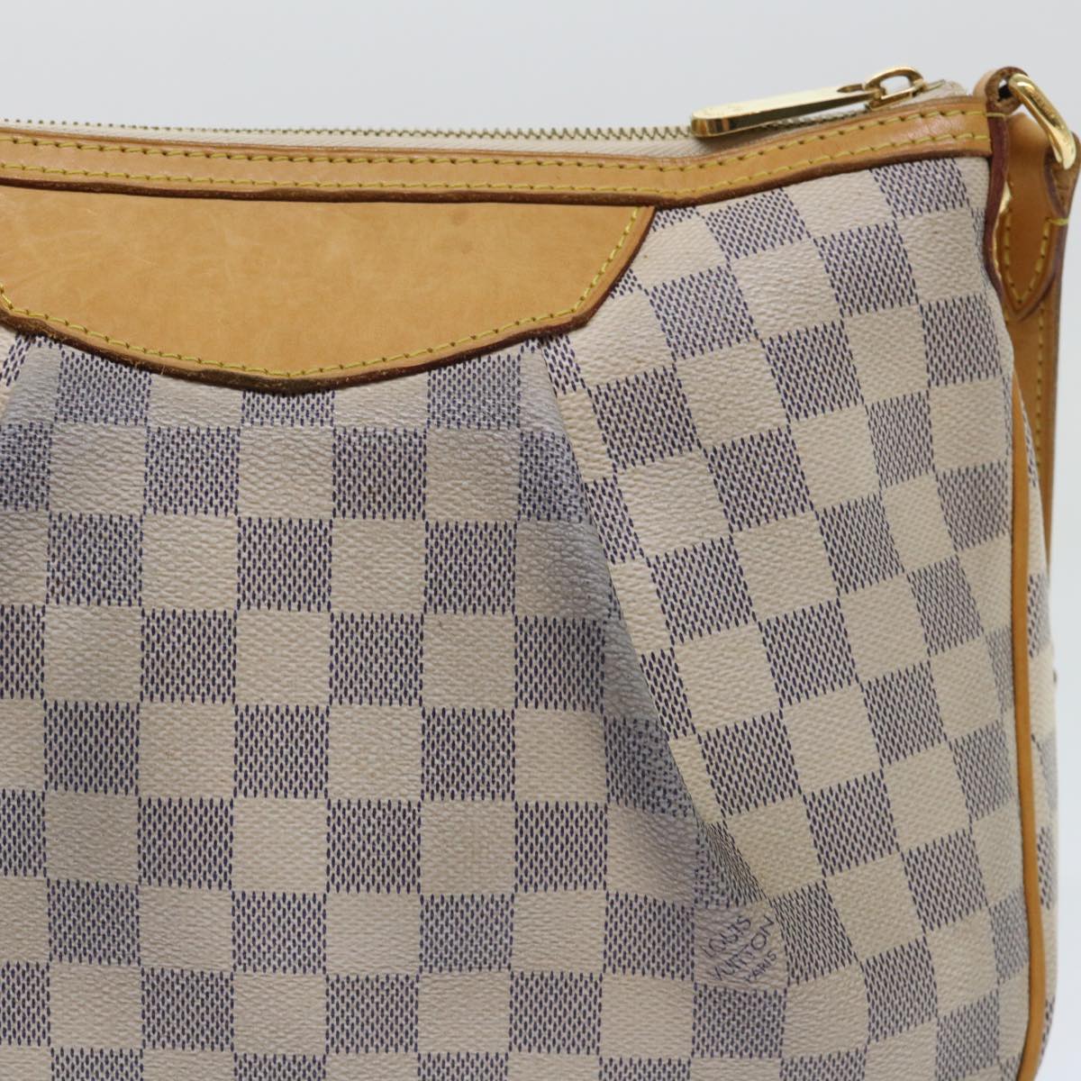 LOUIS VUITTON Damier Azur Siracusa PM Shoulder Bag N41113 LV Auth rd5830