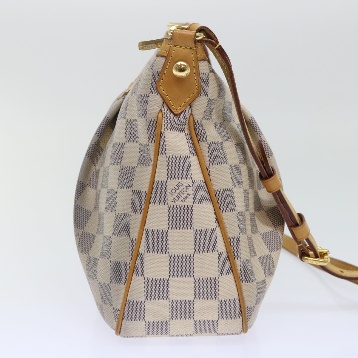 LOUIS VUITTON Damier Azur Siracusa PM Shoulder Bag N41113 LV Auth rd5830