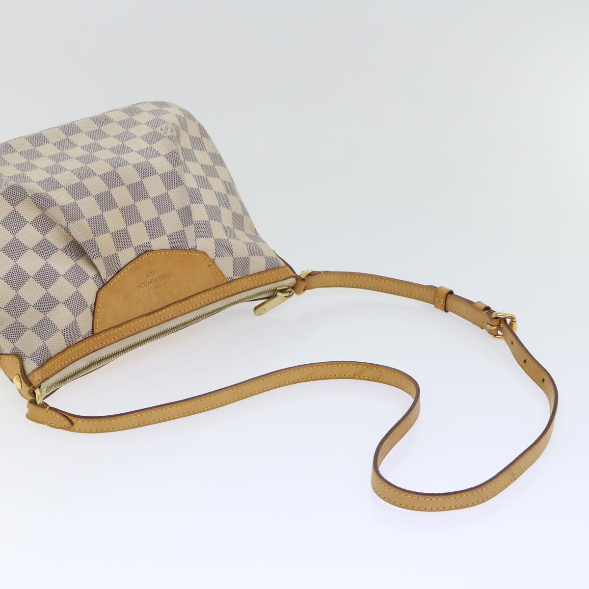 LOUIS VUITTON Damier Azur Siracusa PM Shoulder Bag N41113 LV Auth rd5830