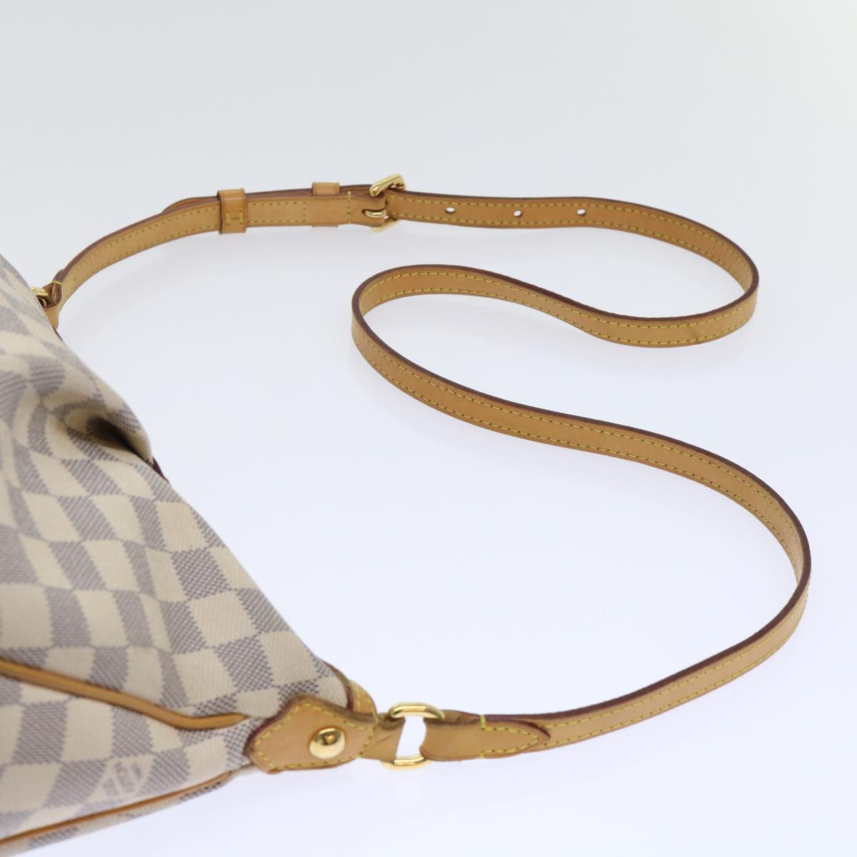 LOUIS VUITTON Damier Azur Siracusa PM Shoulder Bag N41113 LV Auth rd5830