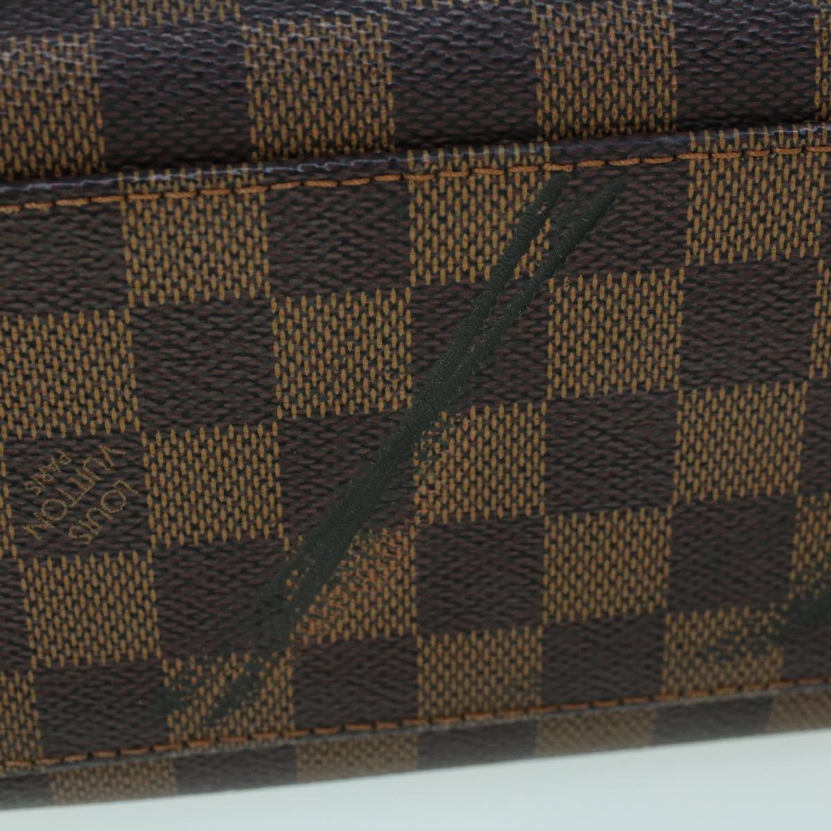 LOUIS VUITTON Damier Ebene Brera Hand Bag N51150 LV Auth rd5836