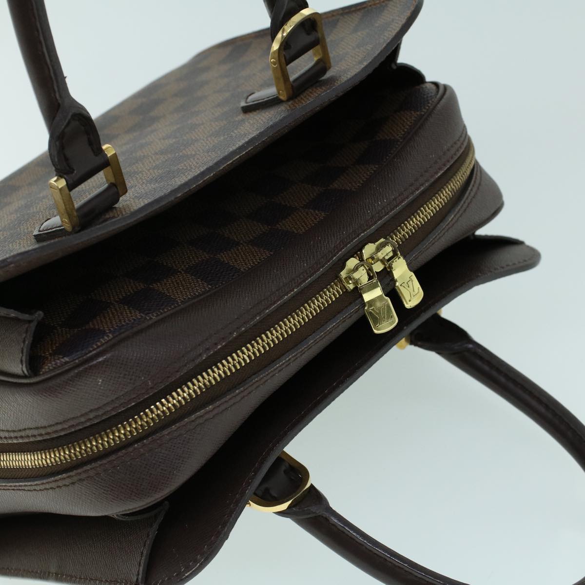 LOUIS VUITTON Damier Ebene Brera Hand Bag N51150 LV Auth rd5836