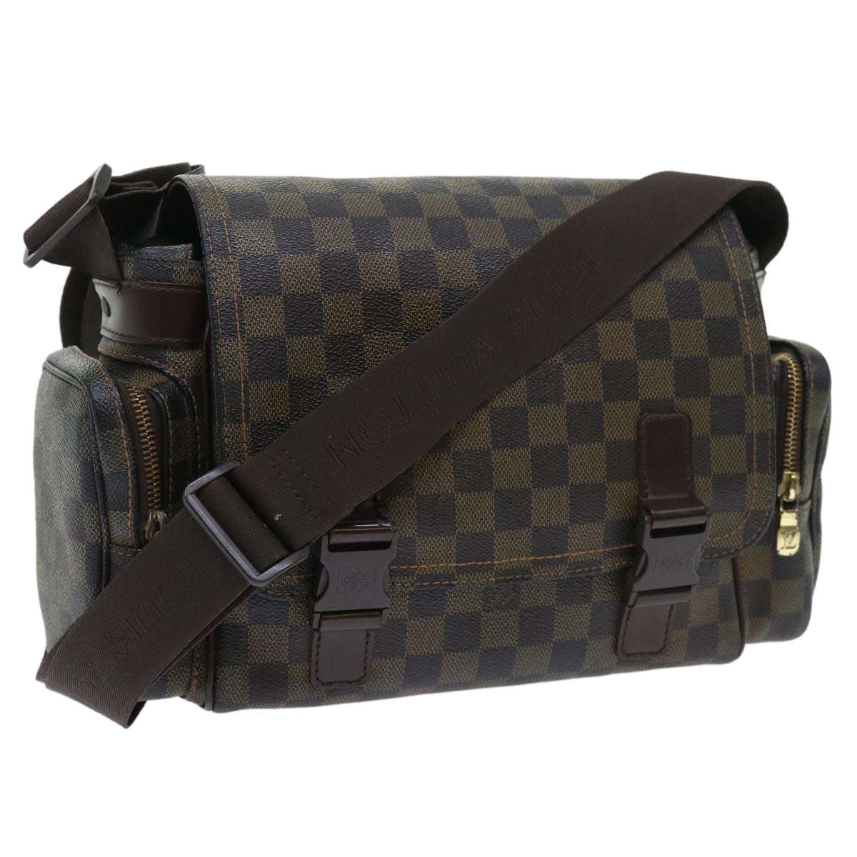 LOUIS VUITTON Damier Ebene Reporter Melville Shoulder Bag N51126 LV Auth rd5837