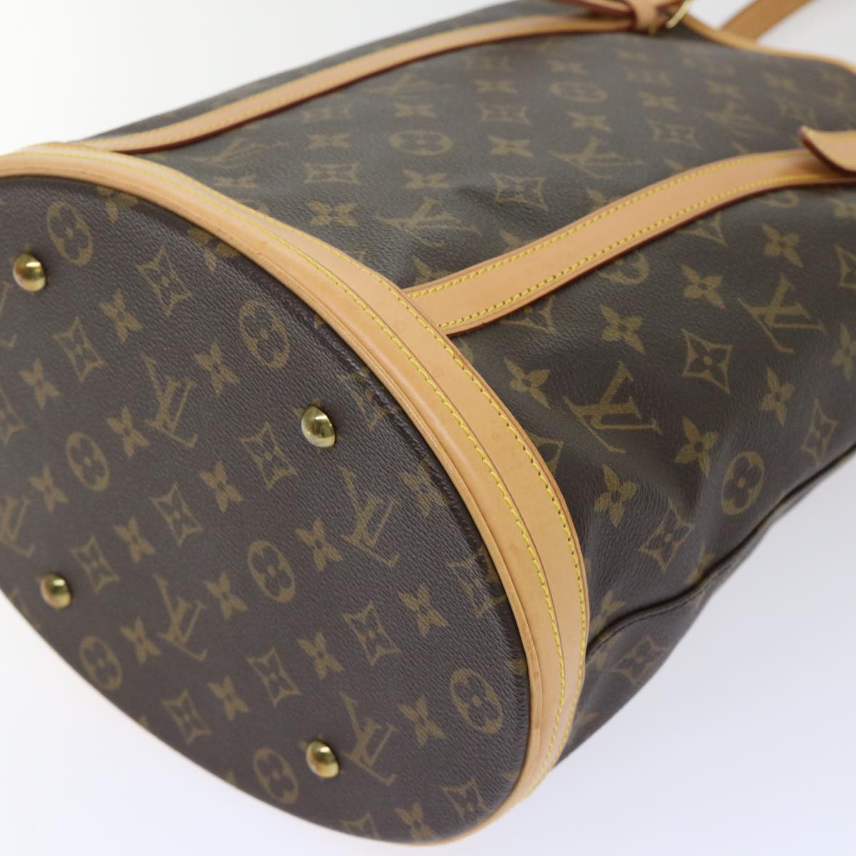 LOUIS VUITTON Monogram Bucket GM Shoulder Bag M42236 LV Auth rd5853