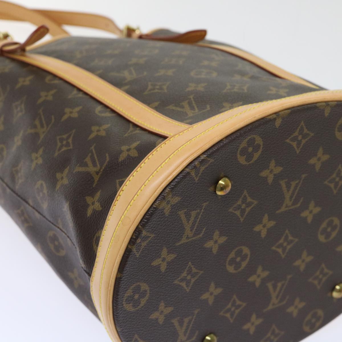 LOUIS VUITTON Monogram Bucket GM Shoulder Bag M42236 LV Auth rd5853