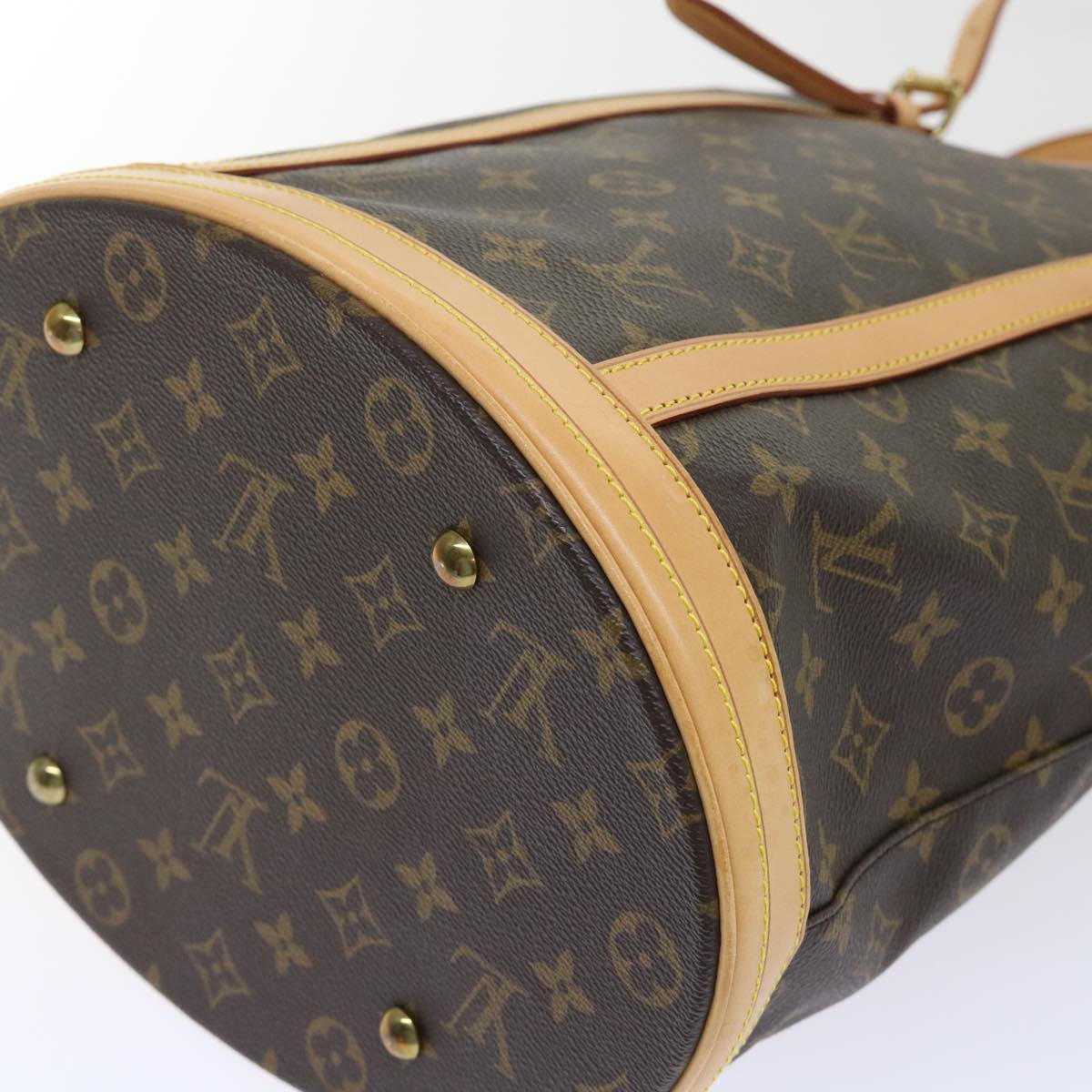 LOUIS VUITTON Monogram Bucket GM Shoulder Bag M42236 LV Auth rd5853