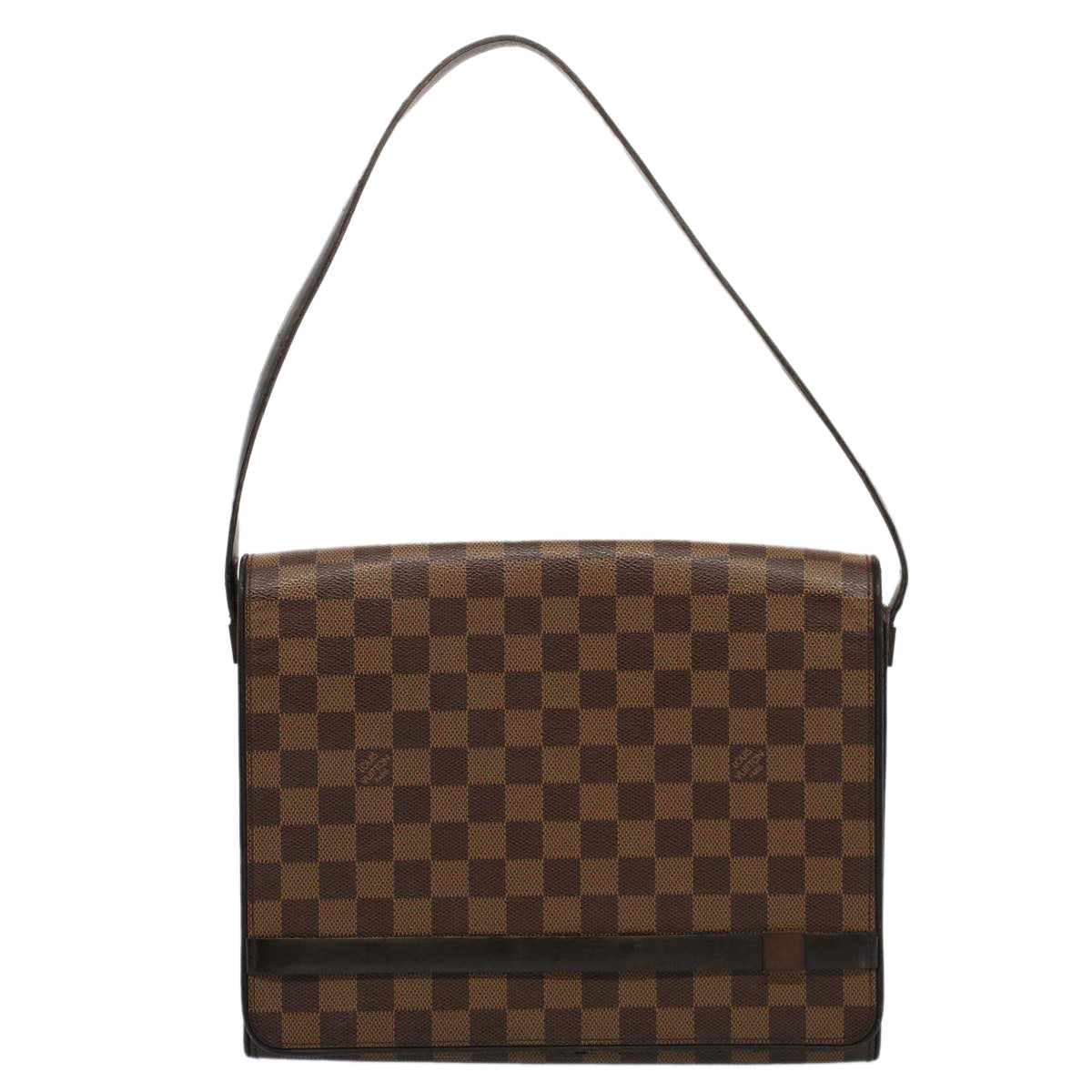 LOUIS VUITTON Damier Ebene Tribeca Carre Shoulder Bag  N51161 LV Auth rd5855