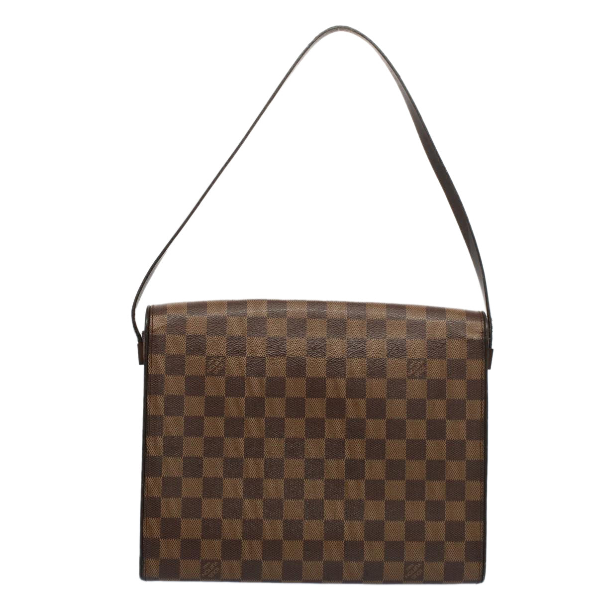 LOUIS VUITTON Damier Ebene Tribeca Carre Shoulder Bag  N51161 LV Auth rd5855