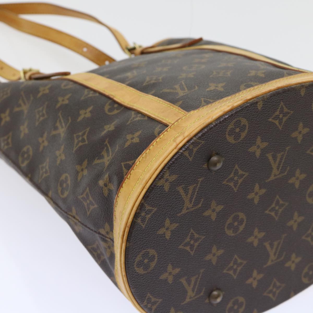 LOUIS VUITTON Monogram Bucket GM Shoulder Bag M42236 LV Auth rd5857