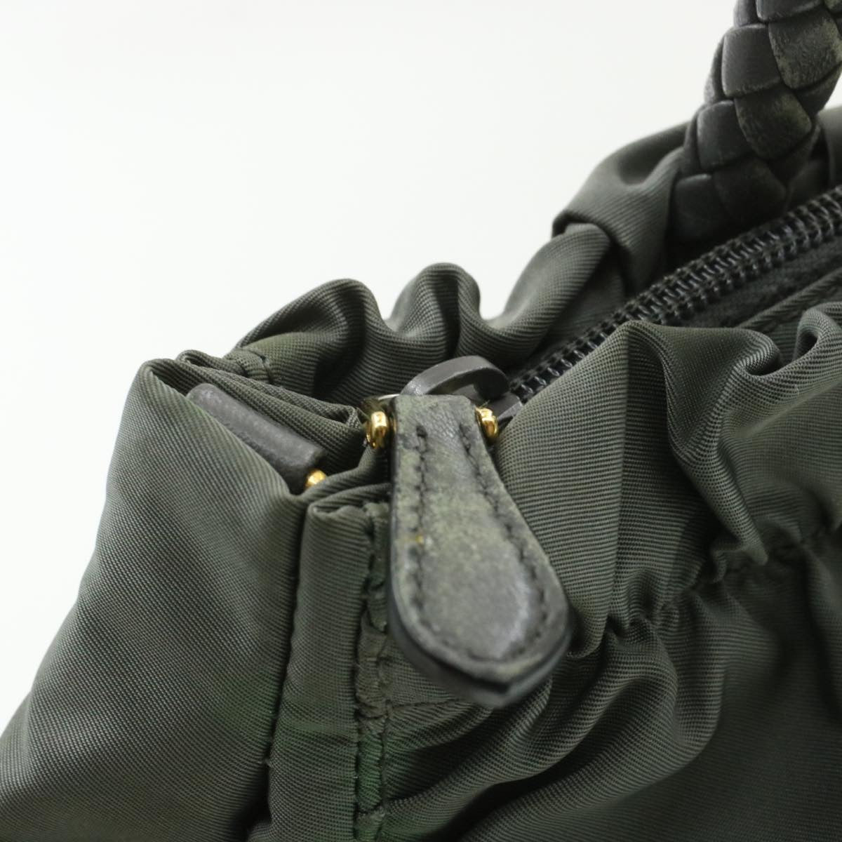 PRADA Hand Bag Nylon 2Way Gray Auth rd952