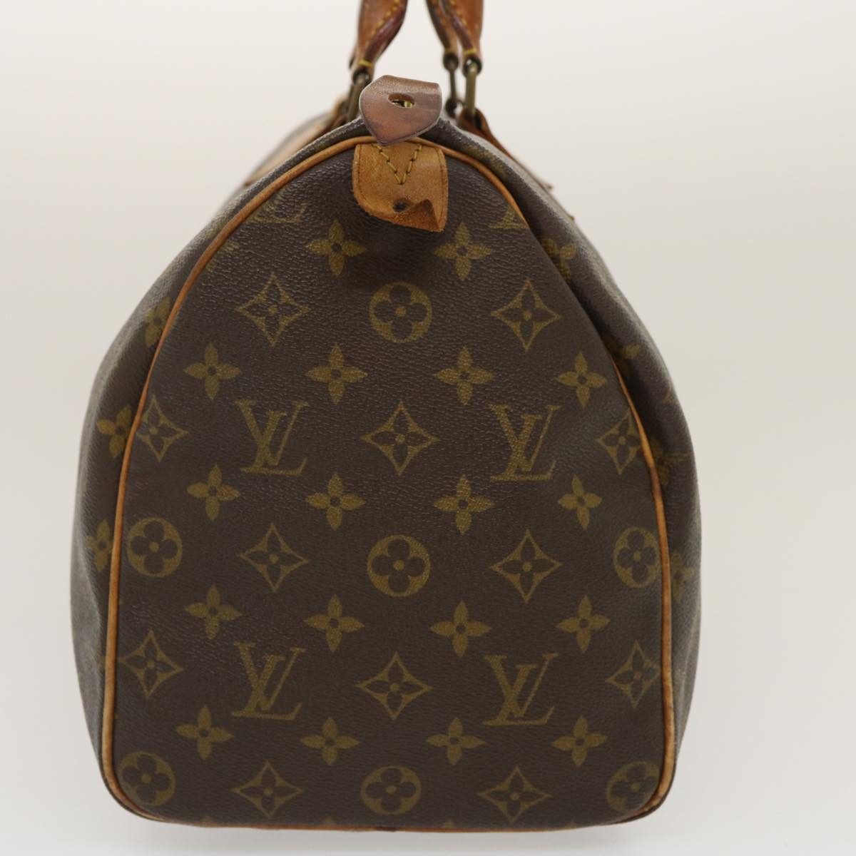 LOUIS VUITTON Monogram Speedy 35 Hand Bag M41524 LV Auth rh093