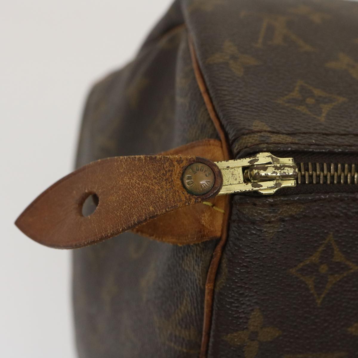 LOUIS VUITTON Monogram Speedy 30 Hand Bag M41526 LV Auth rh095