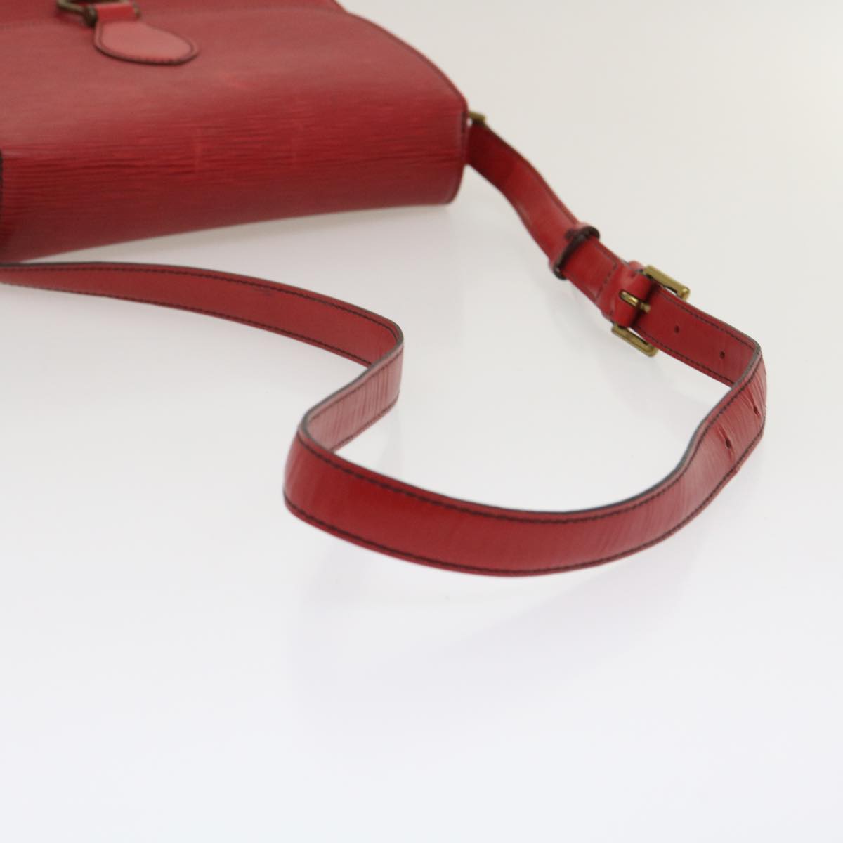 LOUIS VUITTON Epi Saint Cloud GM Shoulder Bag Red M52197 LV Auth rh099