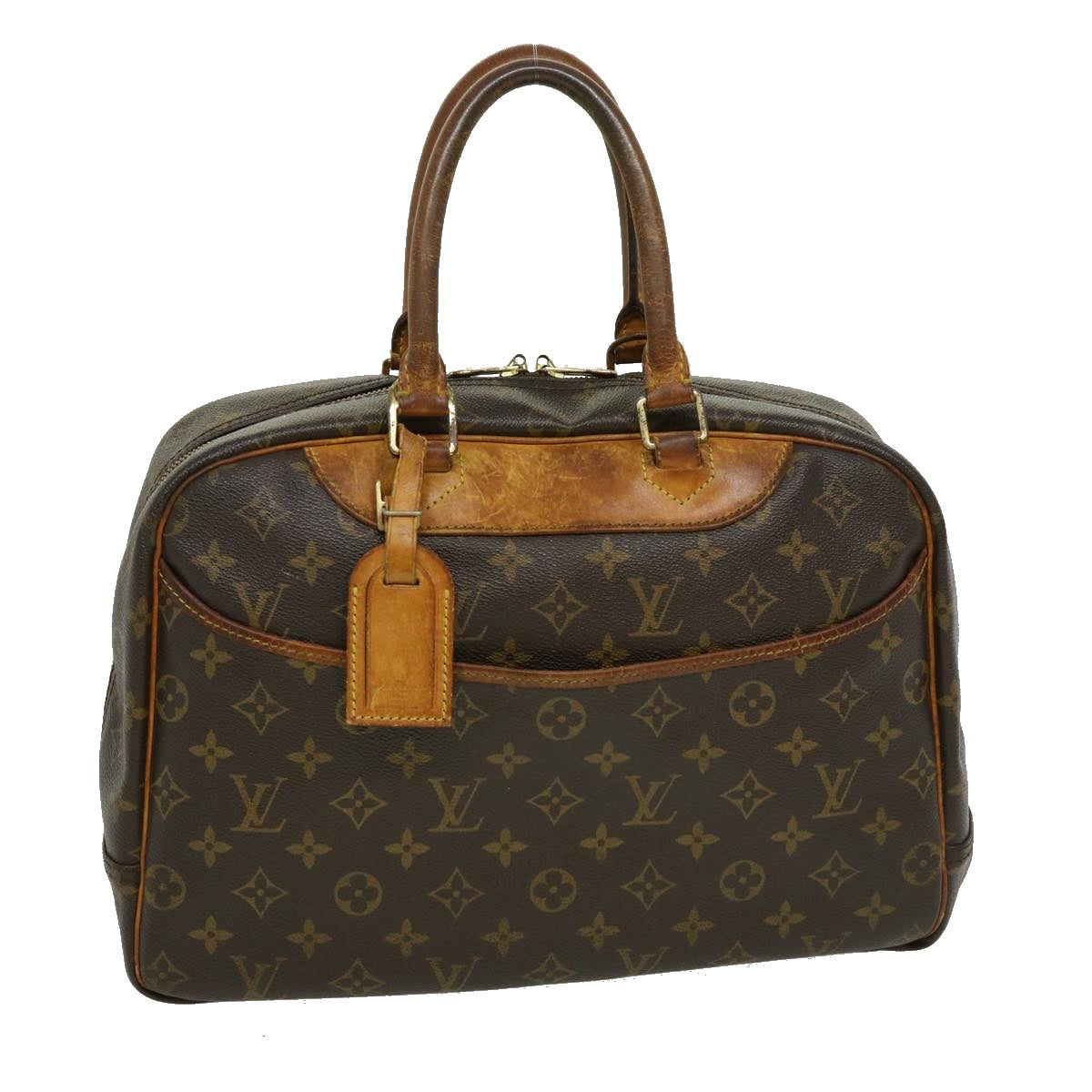 LOUIS VUITTON Monogram Deauville Hand Bag M47270 LV Auth rh129