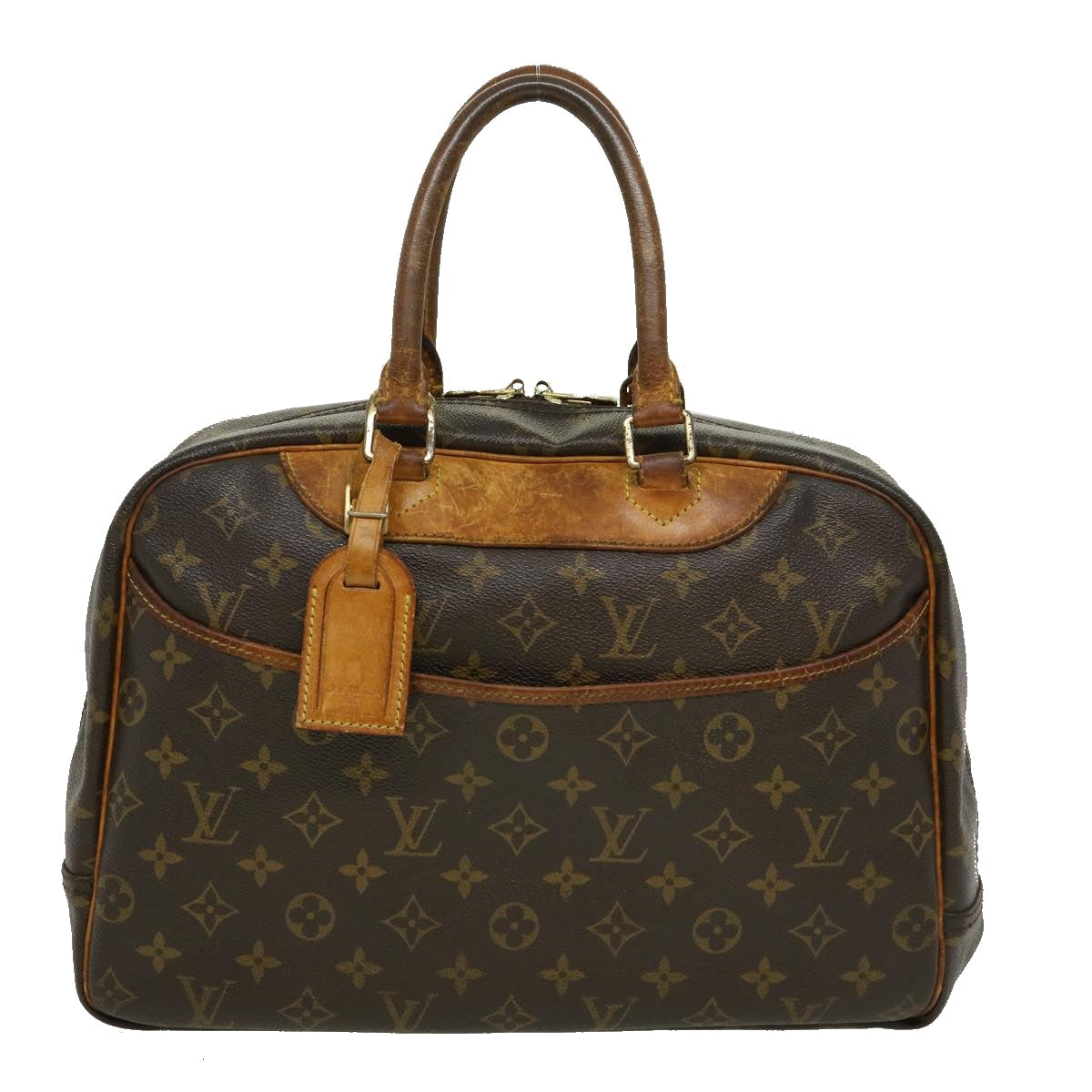 LOUIS VUITTON Monogram Deauville Hand Bag M47270 LV Auth rh129