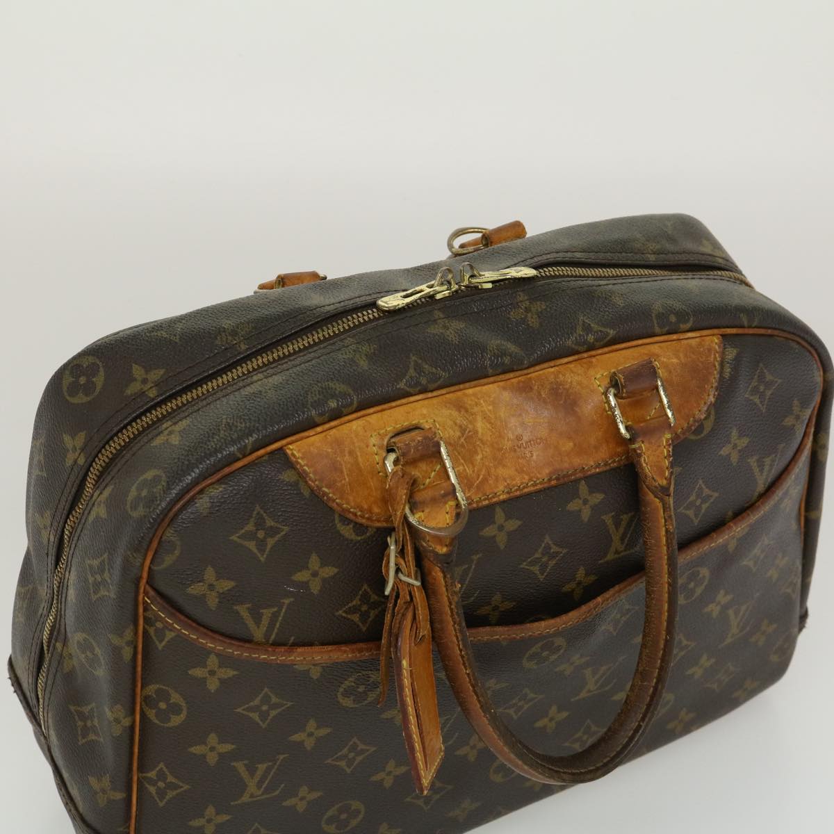 LOUIS VUITTON Monogram Deauville Hand Bag M47270 LV Auth rh129