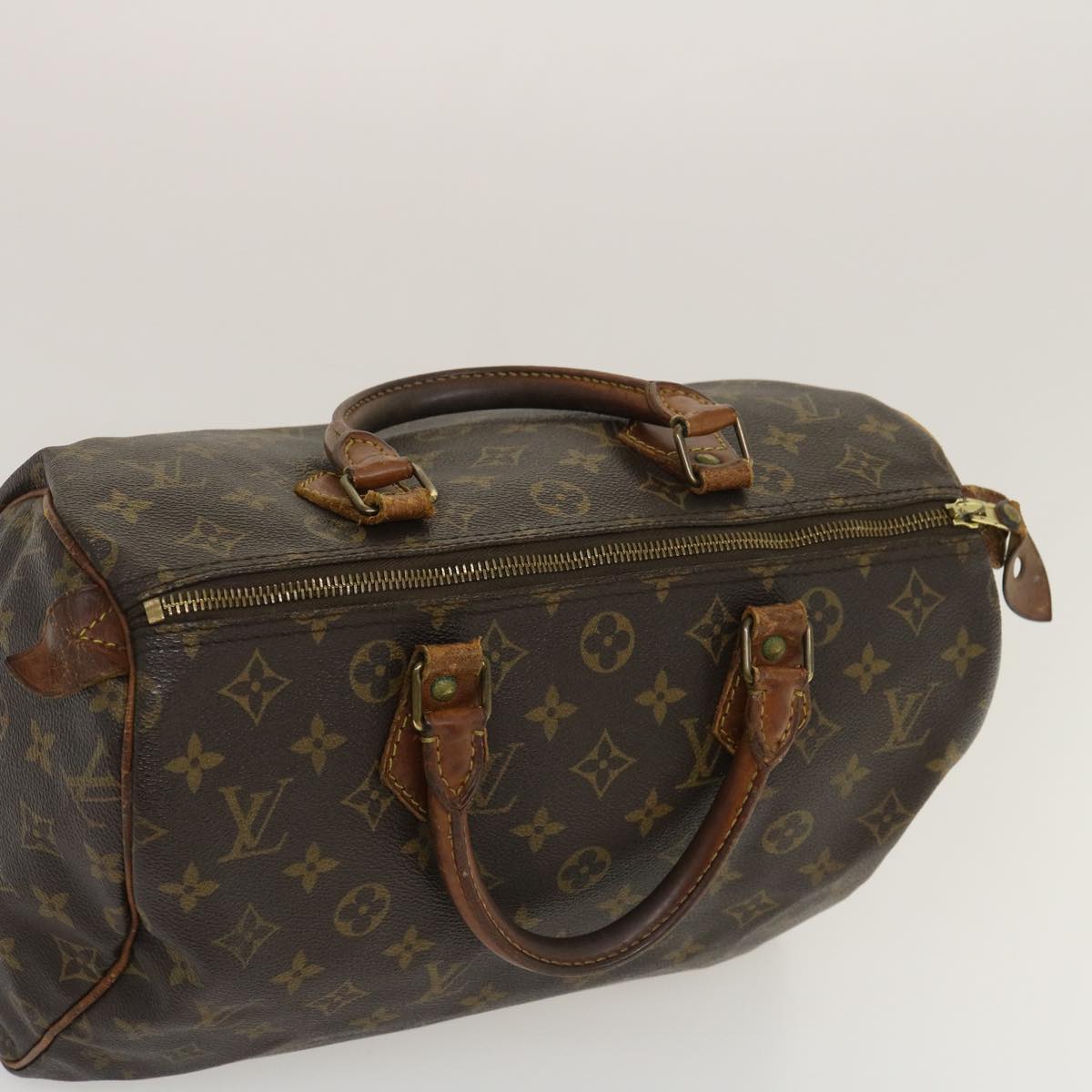 LOUIS VUITTON Monogram Speedy 30 Hand Bag M41526 LV Auth rh145