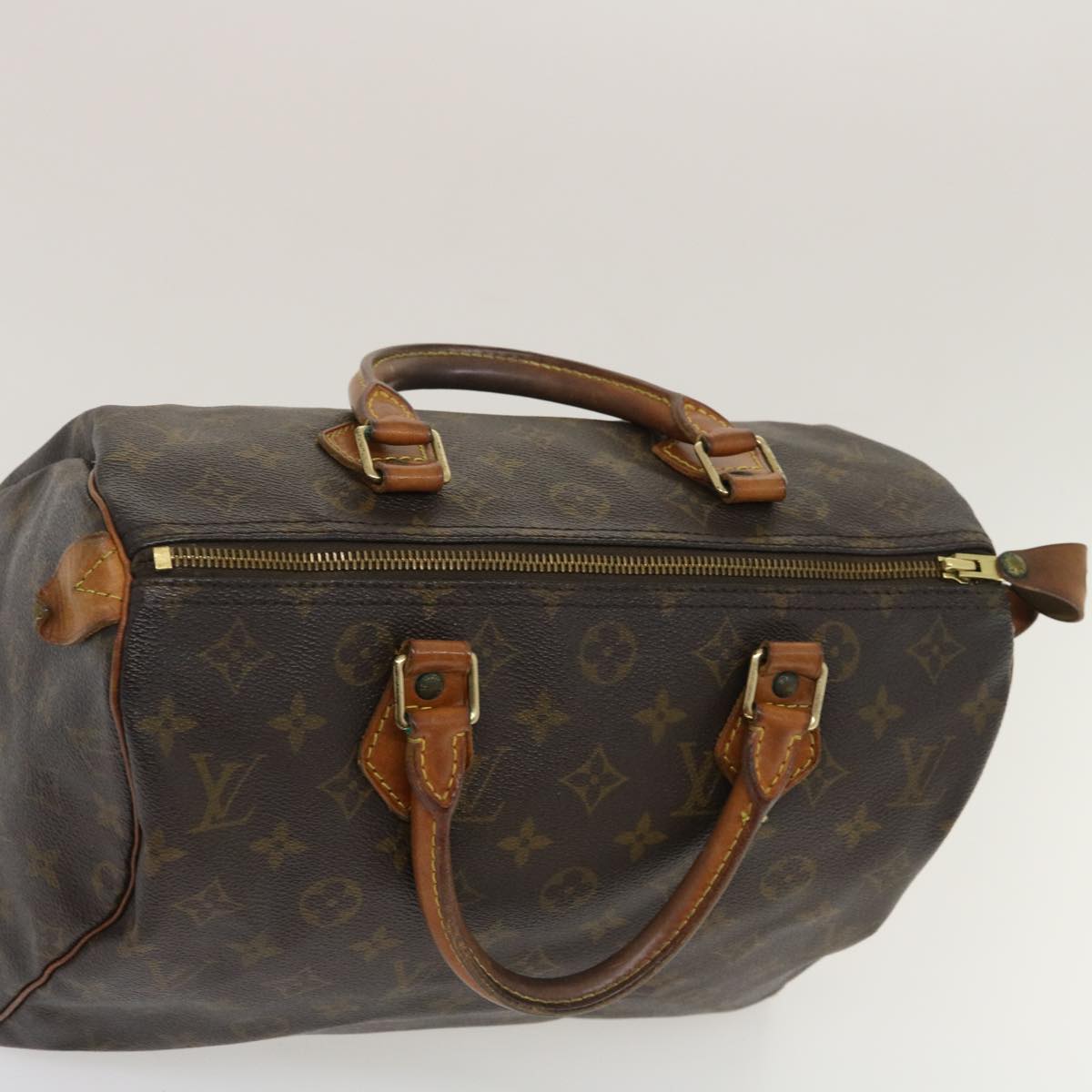 LOUIS VUITTON Monogram Speedy 30 Hand Bag M41526 LV Auth rh164