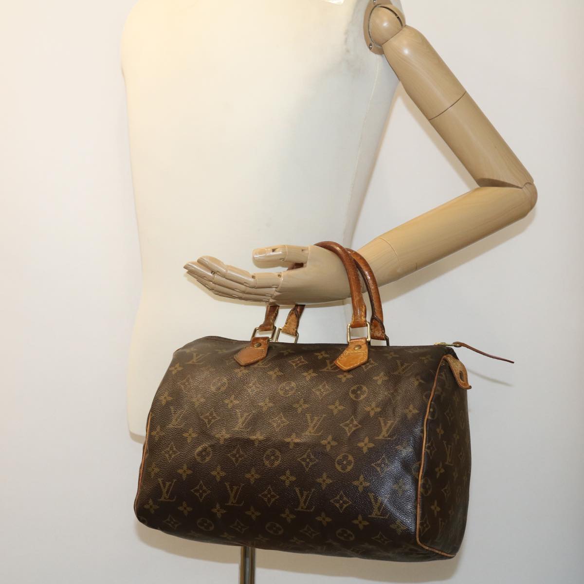 LOUIS VUITTON Monogram Speedy 30 Hand Bag M41526 LV Auth rh173