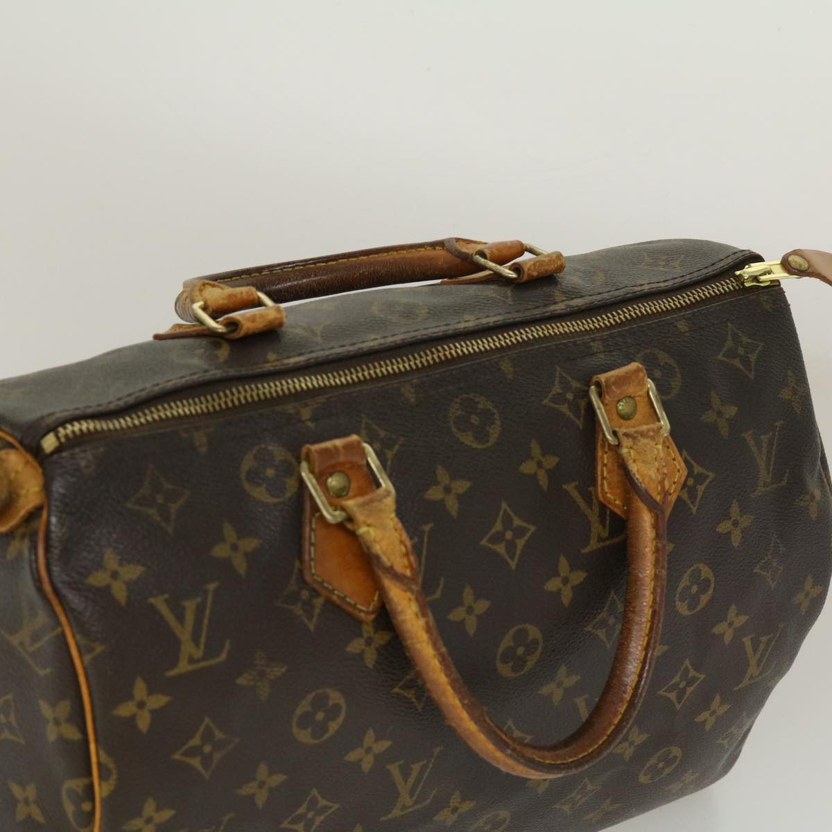 LOUIS VUITTON Monogram Speedy 30 Hand Bag M41526 LV Auth rh173