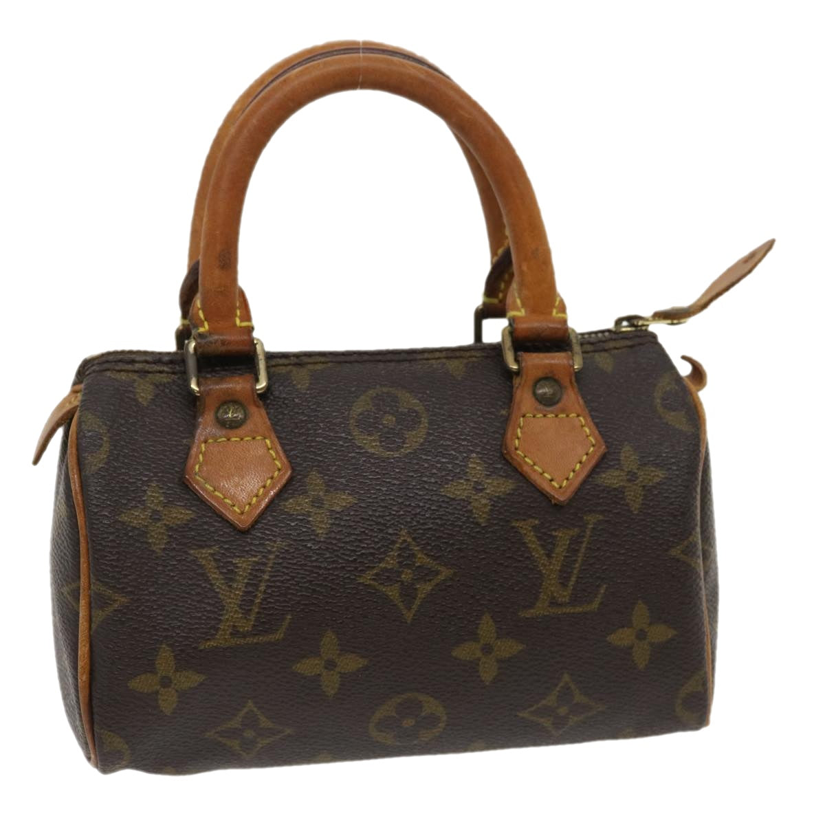 LOUIS VUITTON Monogram Mini Speedy Hand Bag M41534 LV Auth rh174