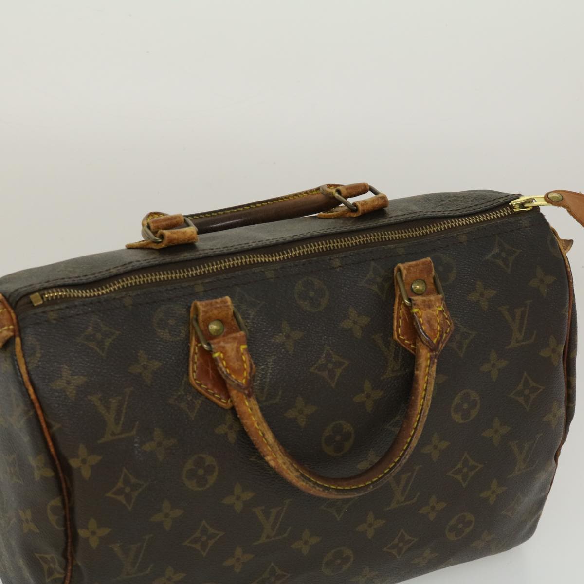 LOUIS VUITTON Monogram Speedy 30 Hand Bag M41526 LV Auth rh176