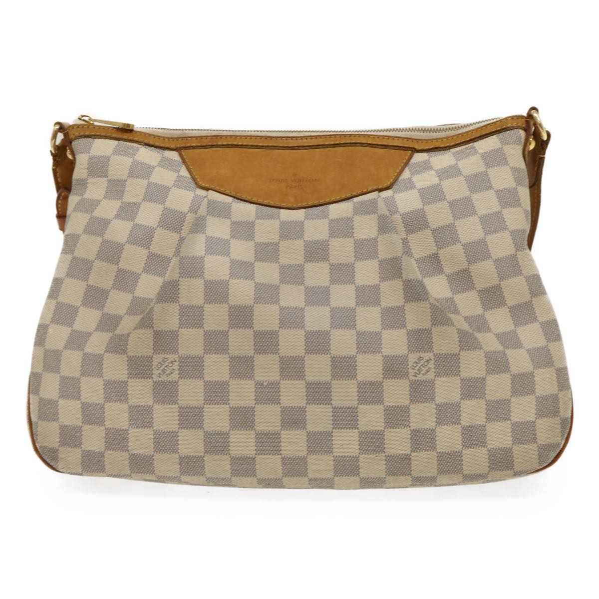 LOUIS VUITTON Damier Azur Siracusa MM Hand Bag N41112 LV Auth rh207