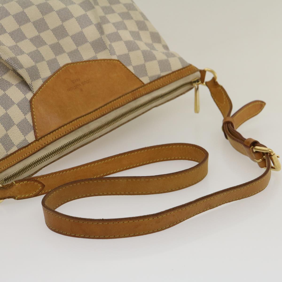 LOUIS VUITTON Damier Azur Siracusa MM Hand Bag N41112 LV Auth rh207