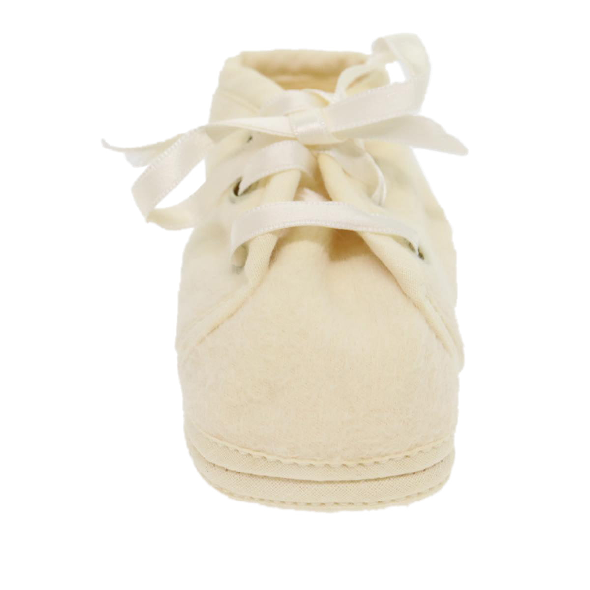 HERMES Baby Shoes Cotton Beige Auth rh217 - 0