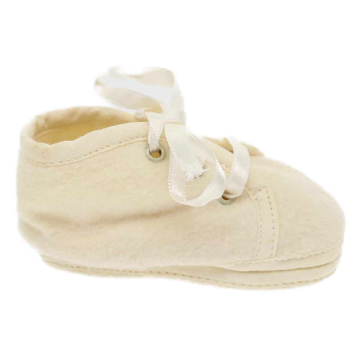 HERMES Baby Shoes Cotton Beige Auth rh217