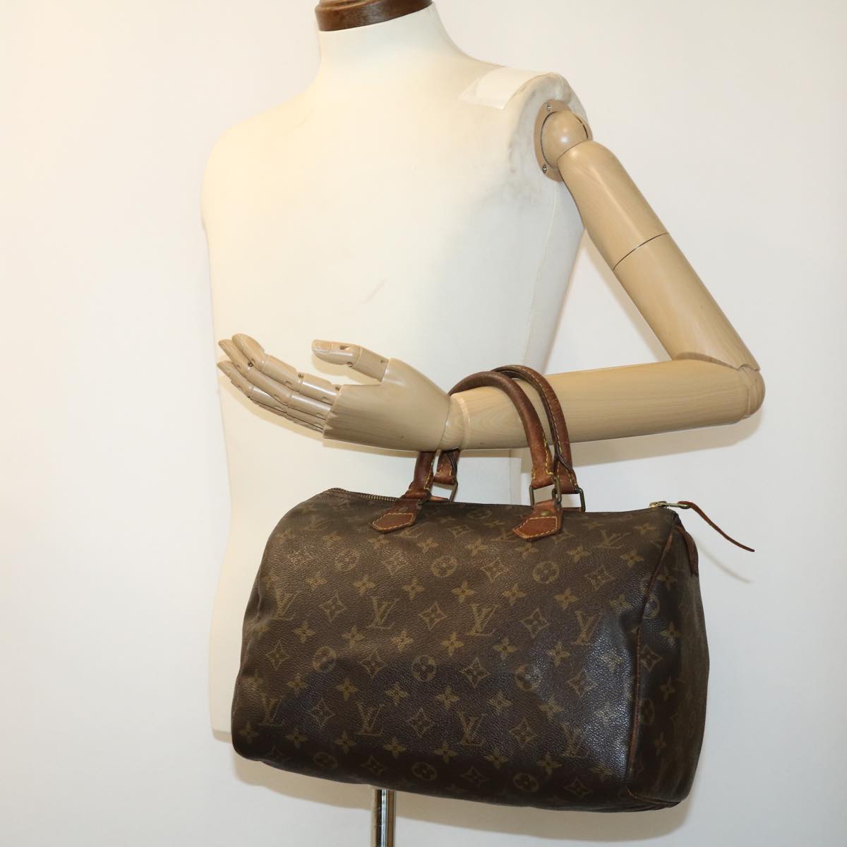 LOUIS VUITTON Monogram Speedy 30 Hand Bag M41526 LV Auth rh219