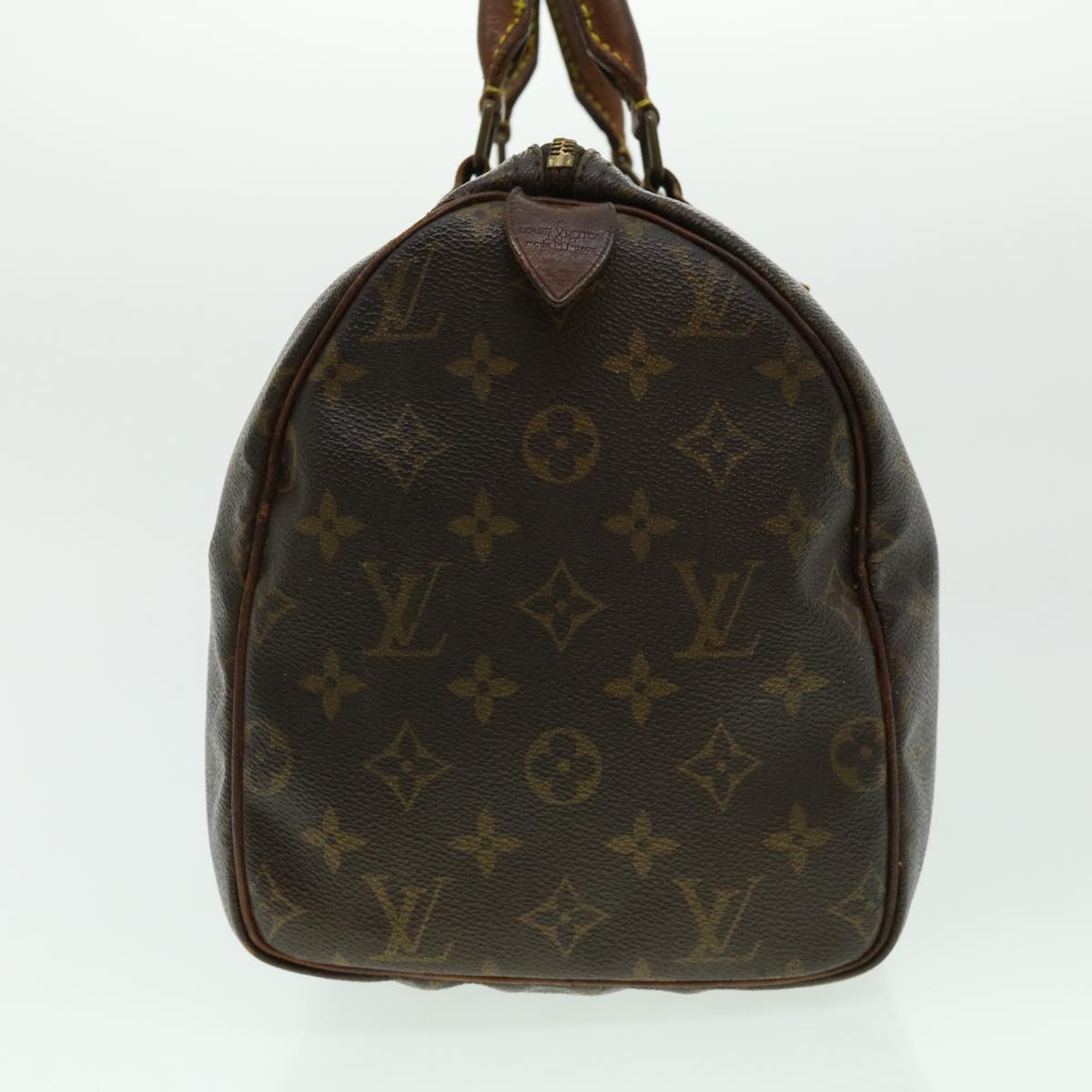 LOUIS VUITTON Monogram Speedy 30 Hand Bag M41526 LV Auth rh219