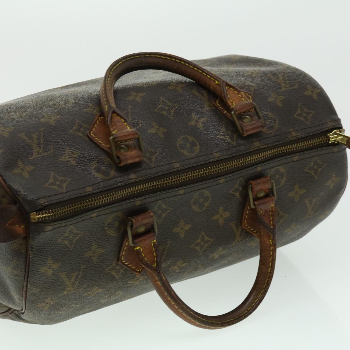 LOUIS VUITTON Monogram Speedy 30 Hand Bag M41526 LV Auth rh219