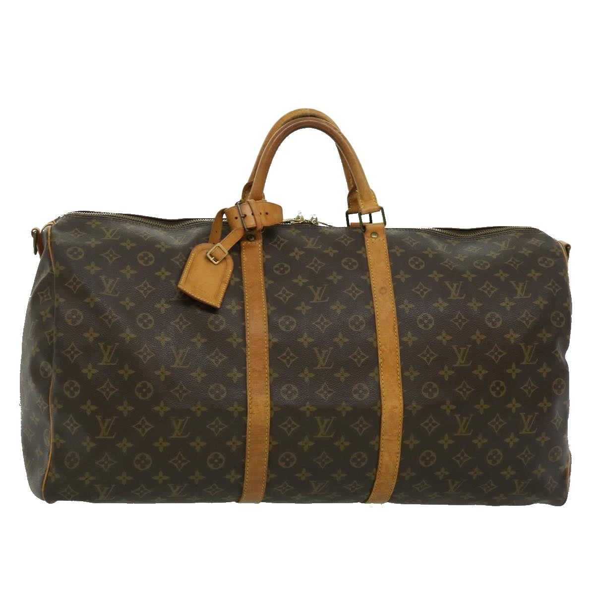 LOUIS VUITTON Monogram Keepall Bandouliere 60 Boston Bag M41412 LV Auth rh228