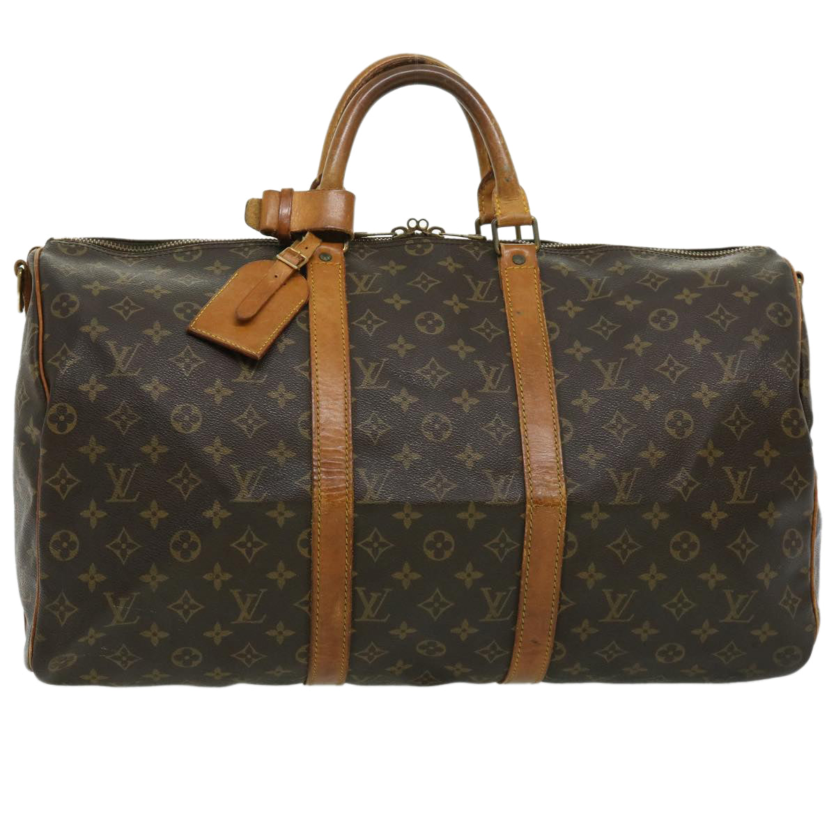 LOUIS VUITTON Monogram Keepall Bandouliere 50 Boston Bag M41416 LV Auth rh258