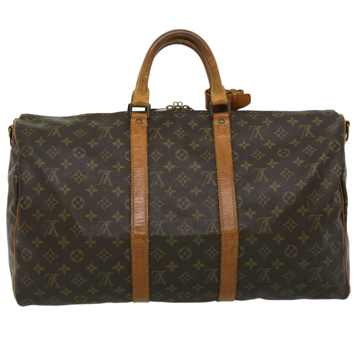 LOUIS VUITTON Monogram Keepall Bandouliere 50 Boston Bag M41416 LV Auth rh258