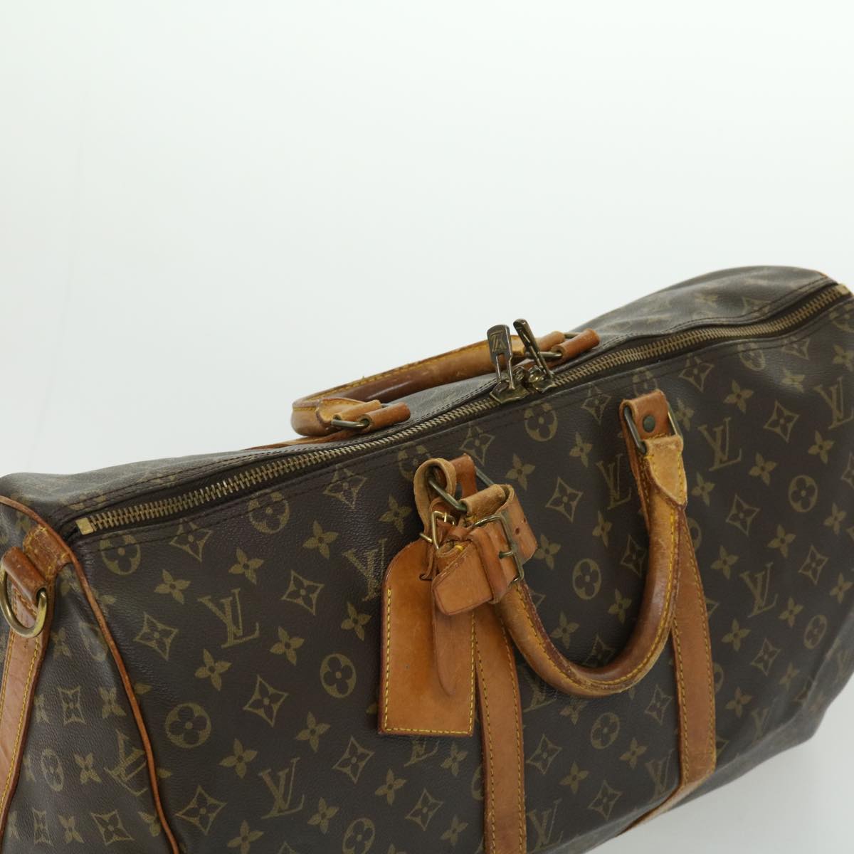 LOUIS VUITTON Monogram Keepall Bandouliere 50 Boston Bag M41416 LV Auth rh258