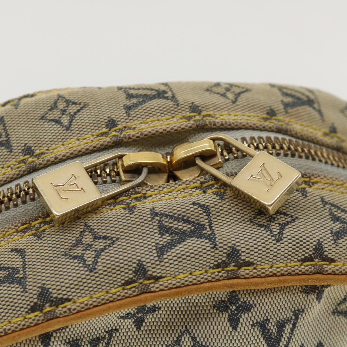 LOUIS VUITTON Monogram Mini Jeanne GM Shoulder Bag Blue M92000 LV Auth rh269