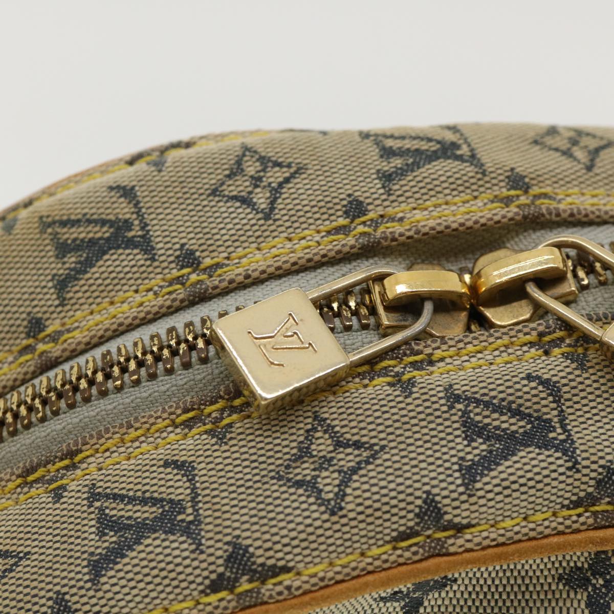 LOUIS VUITTON Monogram Mini Jeanne GM Shoulder Bag Blue M92000 LV Auth rh269