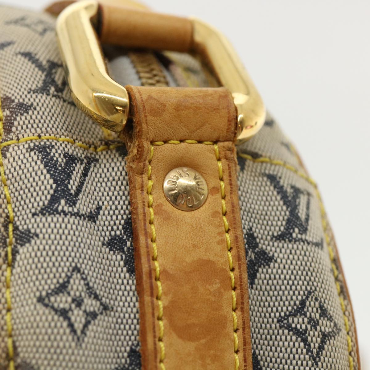 LOUIS VUITTON Monogram Mini Jeanne GM Shoulder Bag Blue M92000 LV Auth rh269