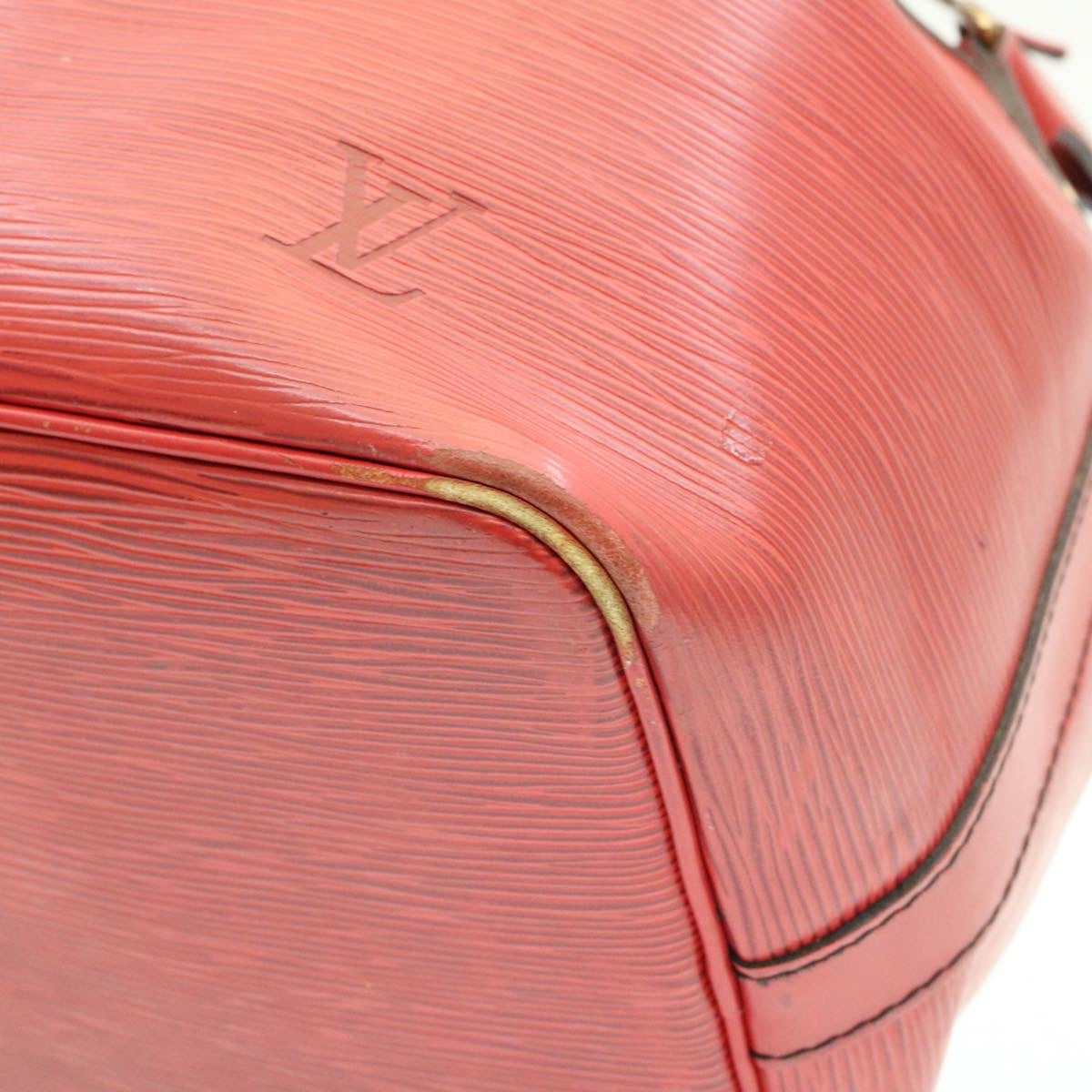 LOUIS VUITTON Epi Petit Noe Shoulder Bag Red M44107 LV Auth ro020