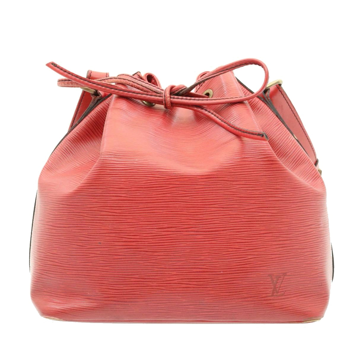 LOUIS VUITTON Epi Petit Noe Shoulder Bag Red M44107 LV Auth ro020